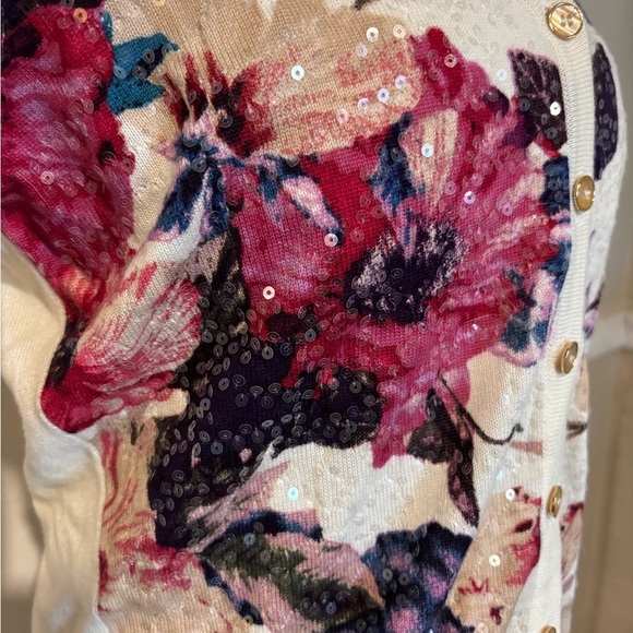 Floral Cardigan Sweater - Picture 6 of 6